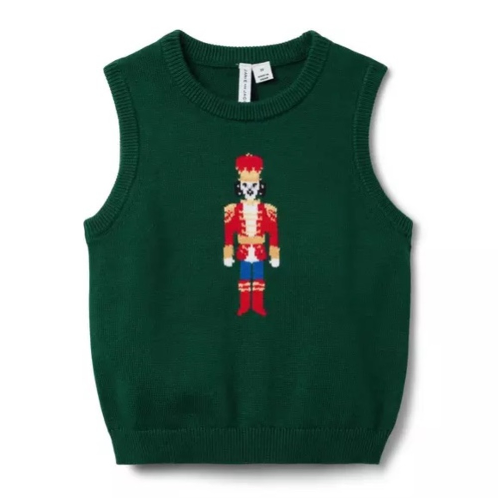 CHRISTMAS Jannie and Jack Nutcracker Sweater Vest BABY BOY 12-18 months